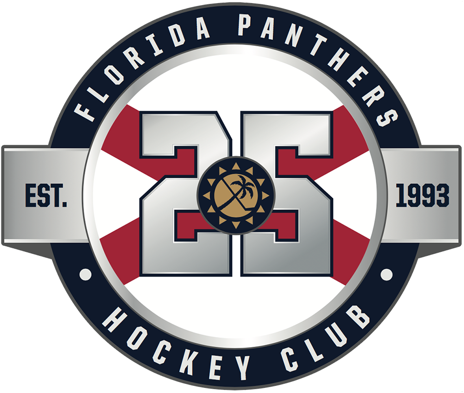 Florida Panthers 2019 Anniversary Logo fabric transfer version 2